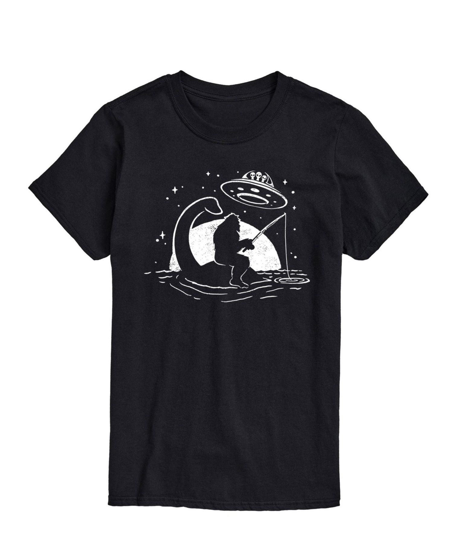 Men's Sasquatch Alien Scene Short Sleeve T-Shirt