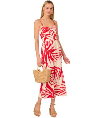 Adrianna - Printed Sleeveless Midi Dress