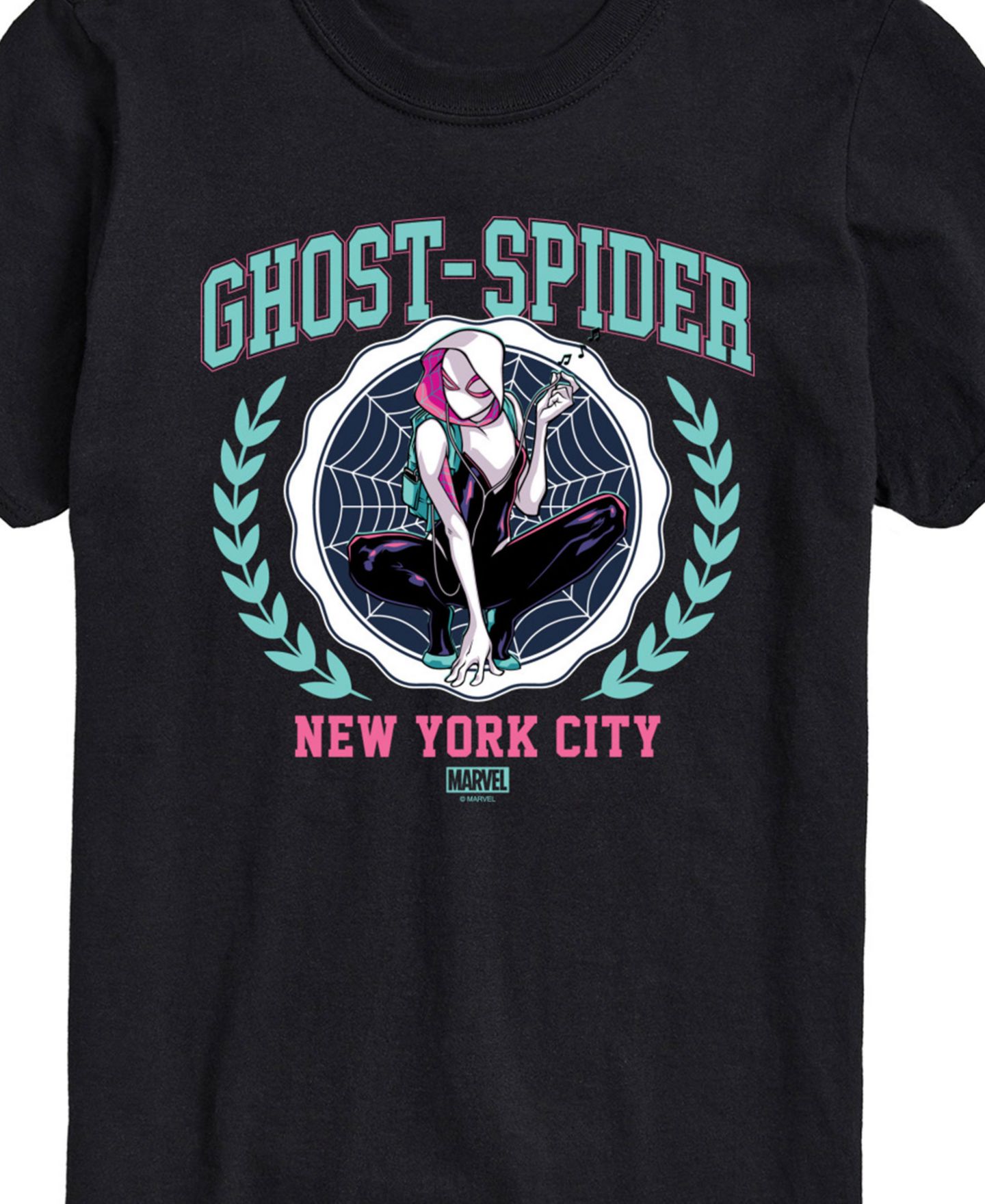 Мужская футболка AIRWAVES Marvel Ghost Spider Short Sleeve, цвет: Чёрный — фото 3