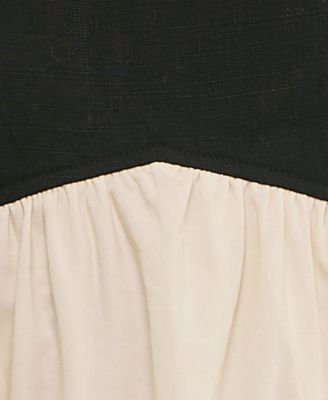 Juniors' Emma Colorblocked Babydoll Dress