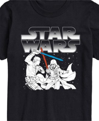 Men's Star Wars Luke Darth Fight Short Sleeve T-Shirt