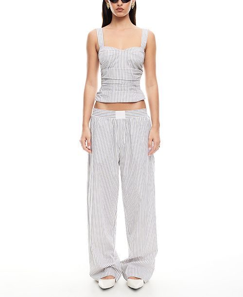 alfani Lioness Women's Cobain Corset Top Women's Fashion Shoes & Accessories
