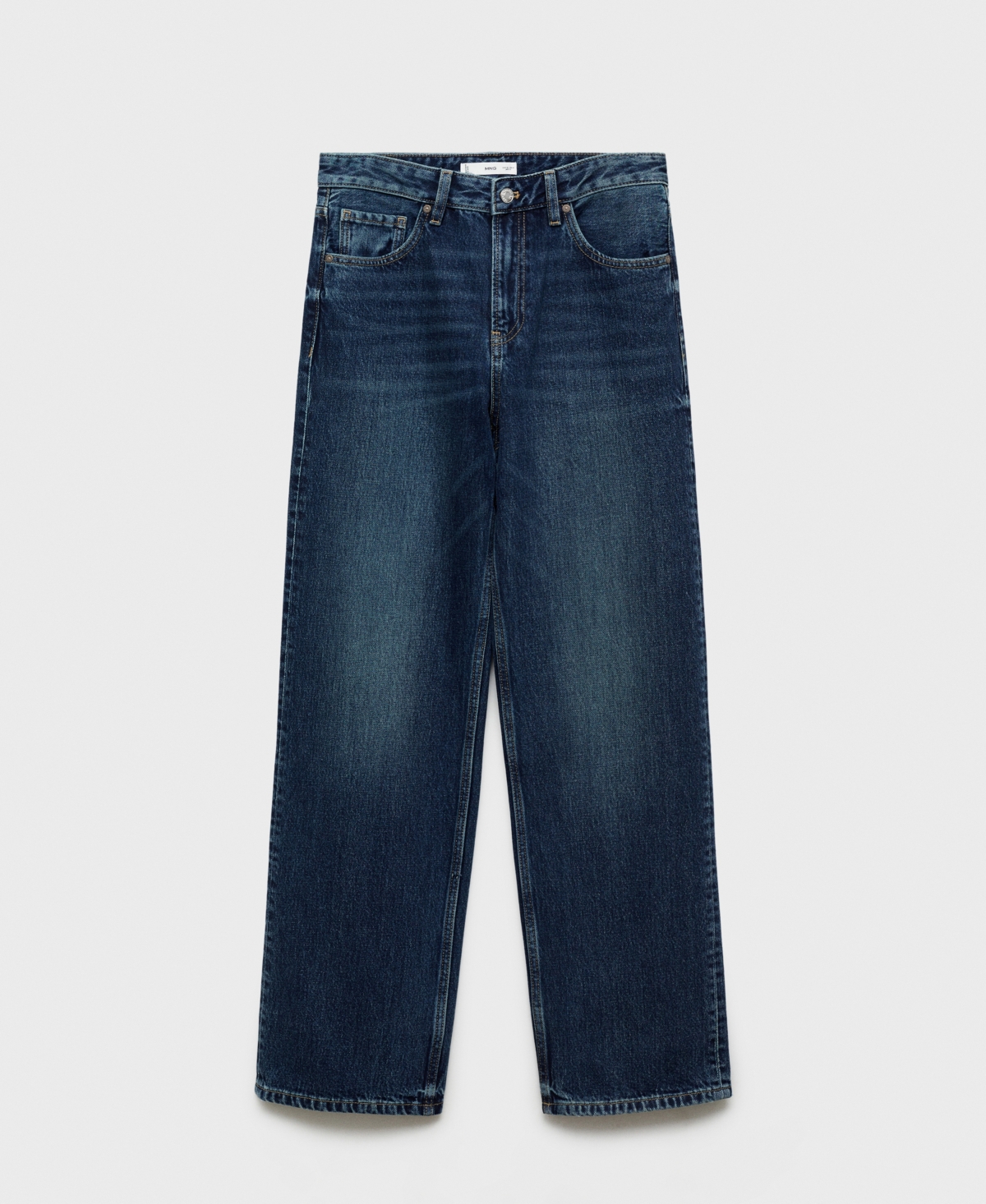 Mango Women's Miami Medium-rise Straight-fit Jeans In Blue