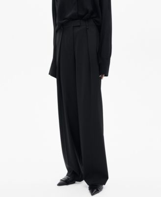 MANGO - Women's Straight-Fit Pleated Pants