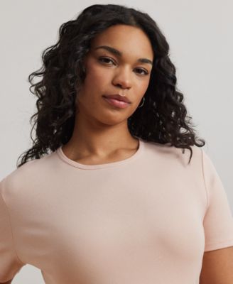 Plus Size Stretch Cotton T-Shirt