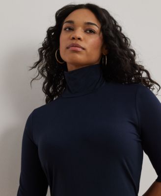 Plus Size Lightweight Turtleneck Sweater