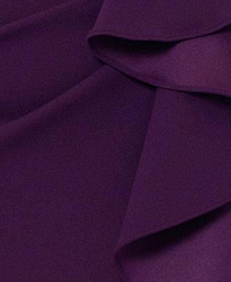 Petite Ruffled High-Low Mermaid Gown