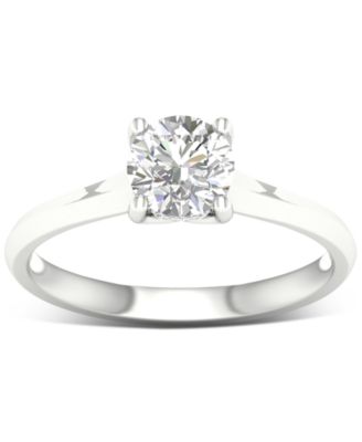 Diamond Hidden Halo Engagement Ring (3/4 ct. t.w.) in 14k White Gold