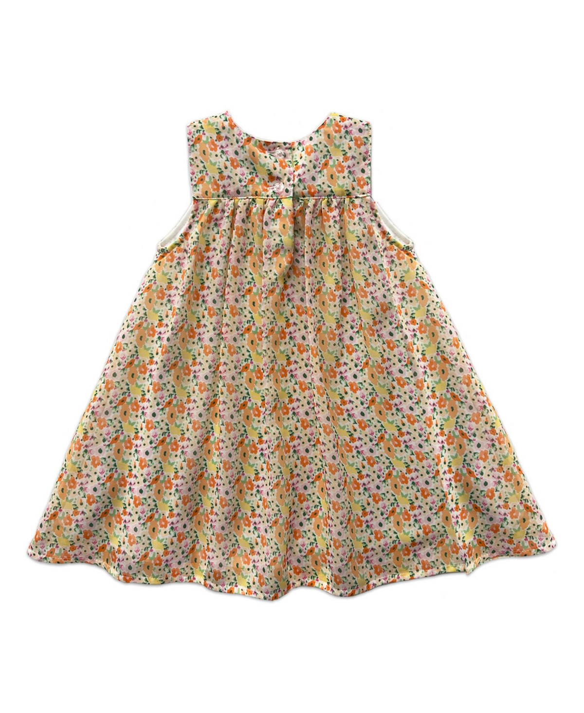 Shop Blueberi Boulevard Baby Girls Floral Print Tent Dress And Straw Hat Set
