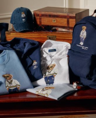 Men's Polo Bear Denim Ball Cap