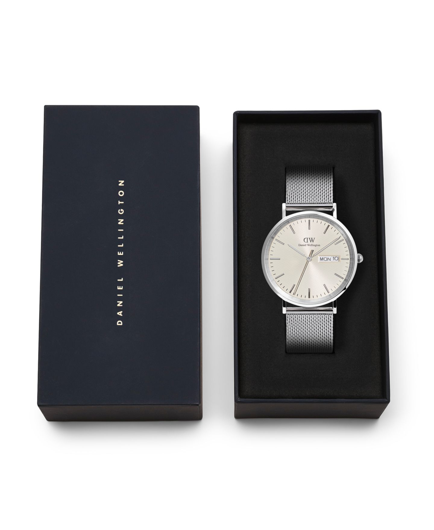 Мужские часы Daniel Wellington Analog Silver-Tone Stainless Steel Watch, 40mm — фото 6