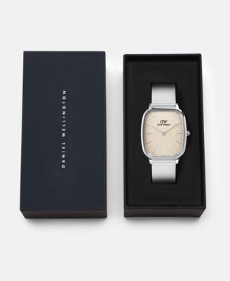 Men's Analog Silver-Tone Stainless Steel Watch, 32mm