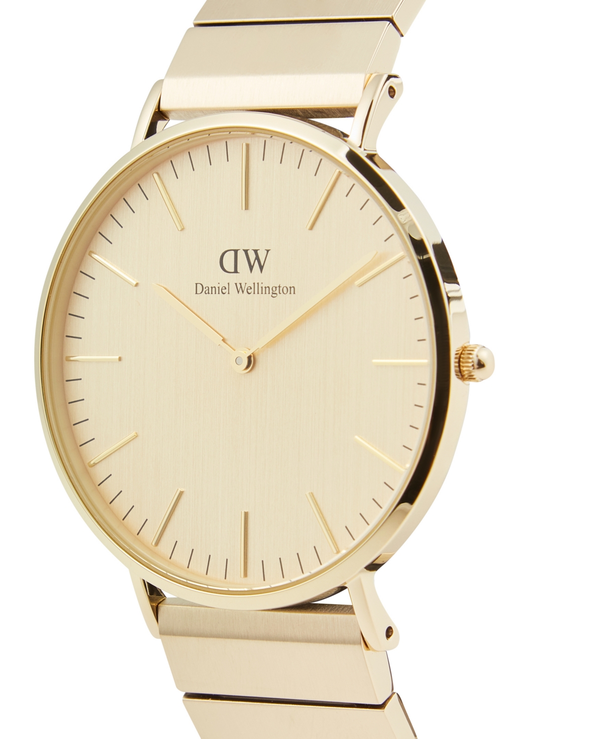 Daniel Wellington Unisex Analog Gold-tone Stainless Steel Watch, 40mm In Gold-tone