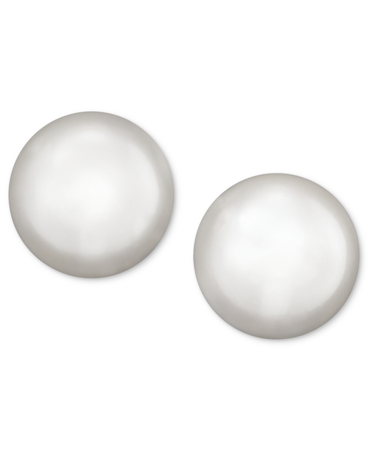 Pearl Earrings, 14k Gold Akoya Cultured Pearl Stud Earrings (7mm) - White