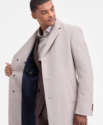 Men's Modern-Fit Wool-Blend Overcoat 