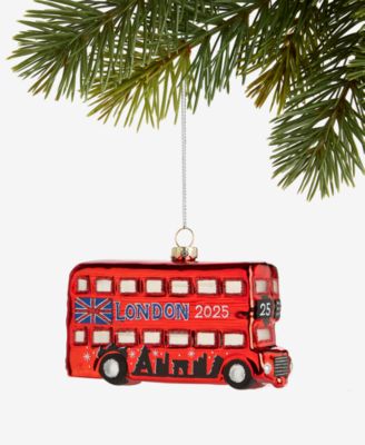 Holiday Lane - Around the World London 2025 Double-Decker Bus Ornament