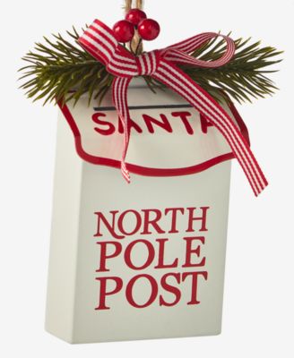 Christmas Cheer North Pole Post Ornament, Macy's Exclusive