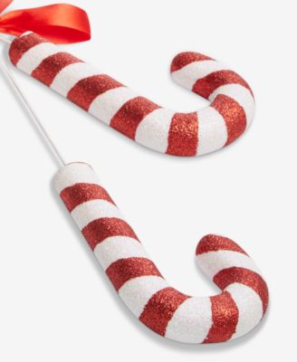 Christmas Cheer Candy Cane Pick Ornament, Macy's Exclusive