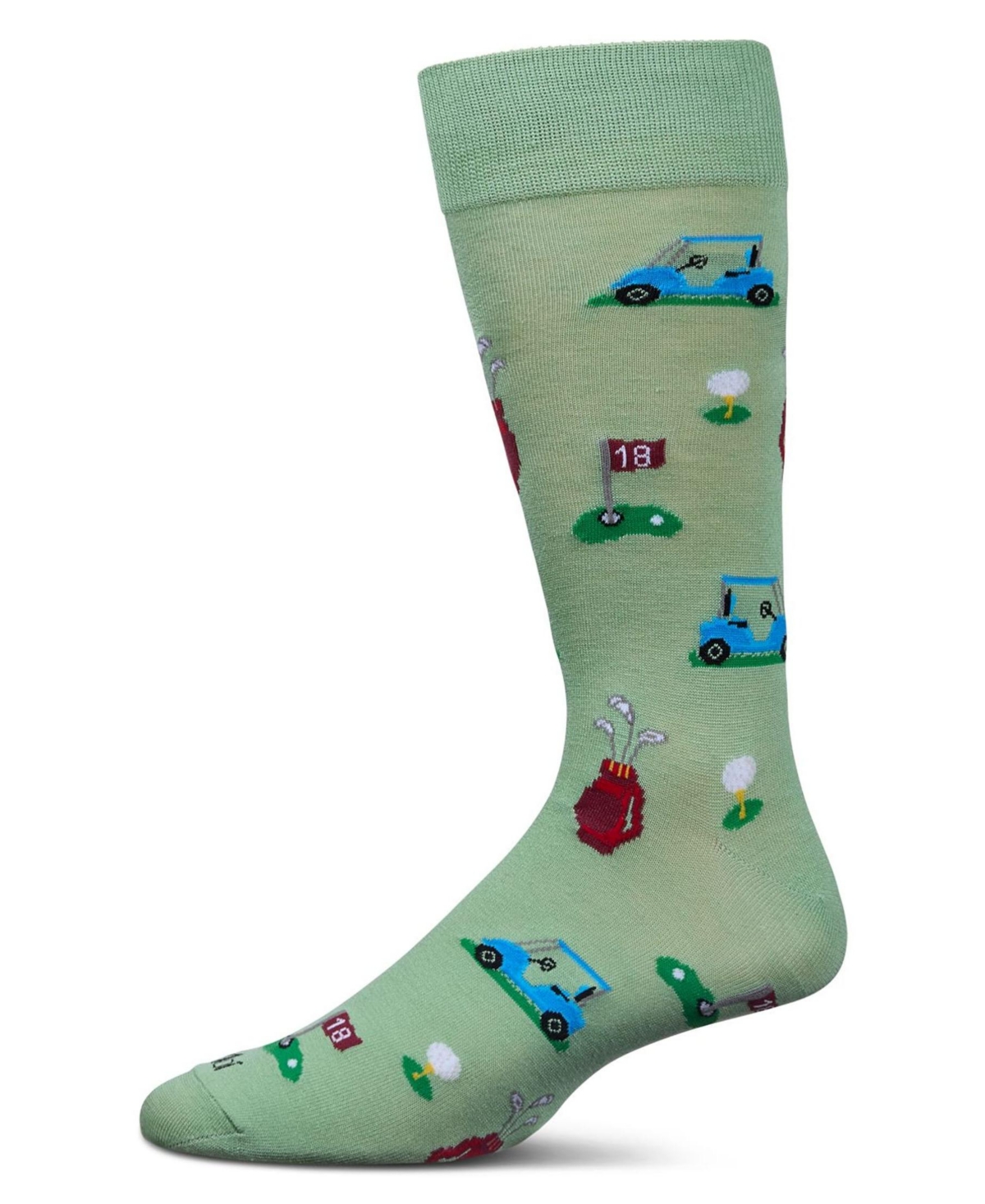 Men's T-Shirt Time Rayon Crew Socks - Moss