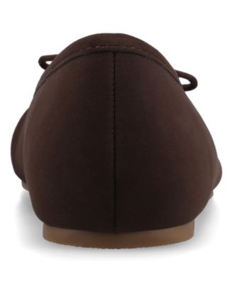 Women's Callee Rouched Tie Ballet Flats