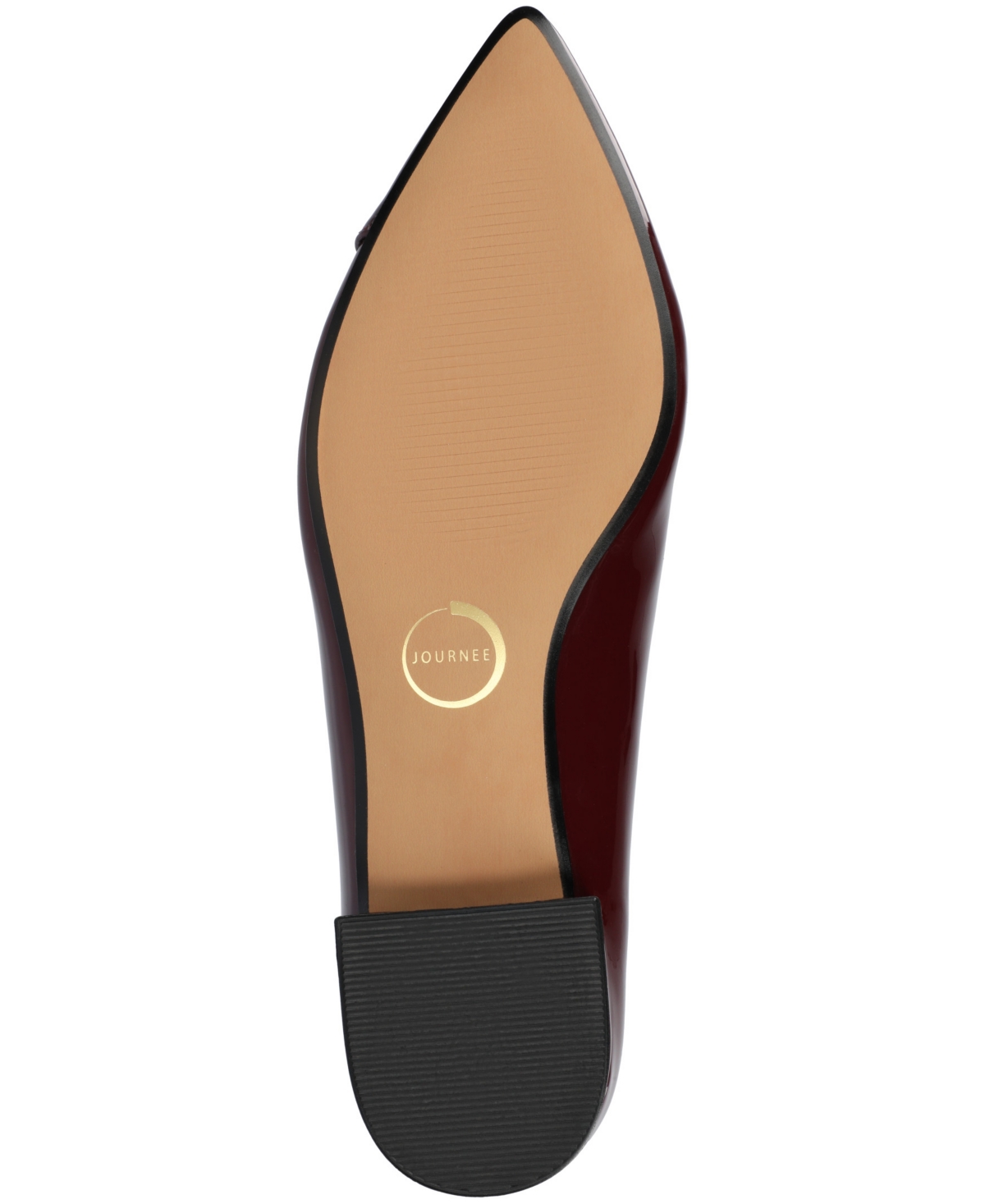 Journee Collection Women's Carmin Slip On Pointed Toe Dress Flats In Burgundy