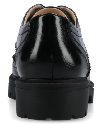 Women's Claudiya Lug Sole Lace Up Oxford Loafers
