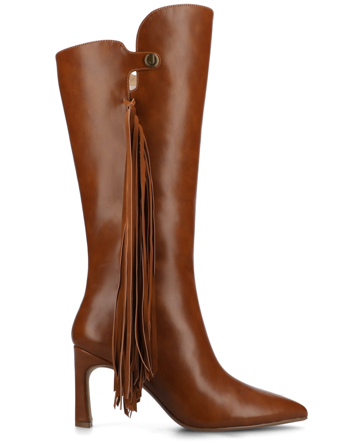 Journee Collection Women's Dolly Stiletto Heel Comfort Boots In Brown