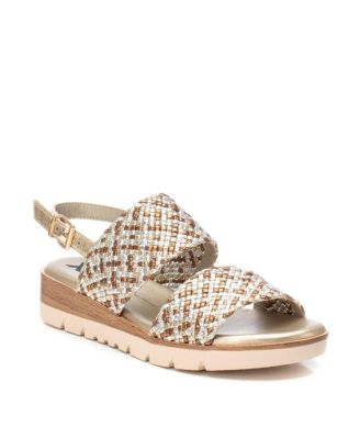 Women's Double Strap Flat Sandals By XTI