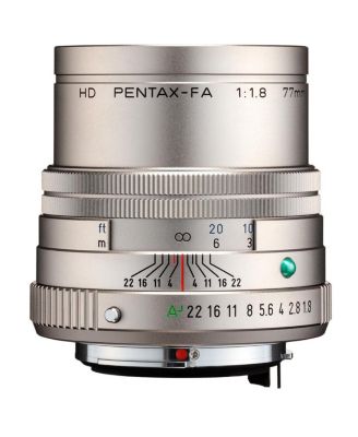 HD Pentax-FA 77mm f/1.8 Limited Lens, Silver, Bundle with Hoya 49mm UV+CPL Filter Kit