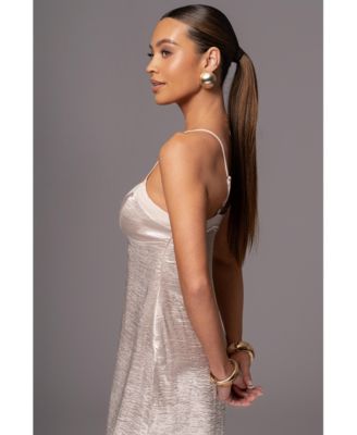 Women's Surreal Satin Maxi Dress