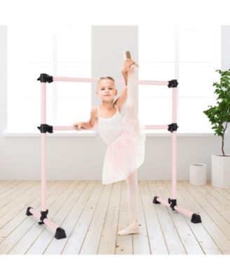 Double Ballet Barre with Adjustable Height – Perfect for Dance Practice & Workouts