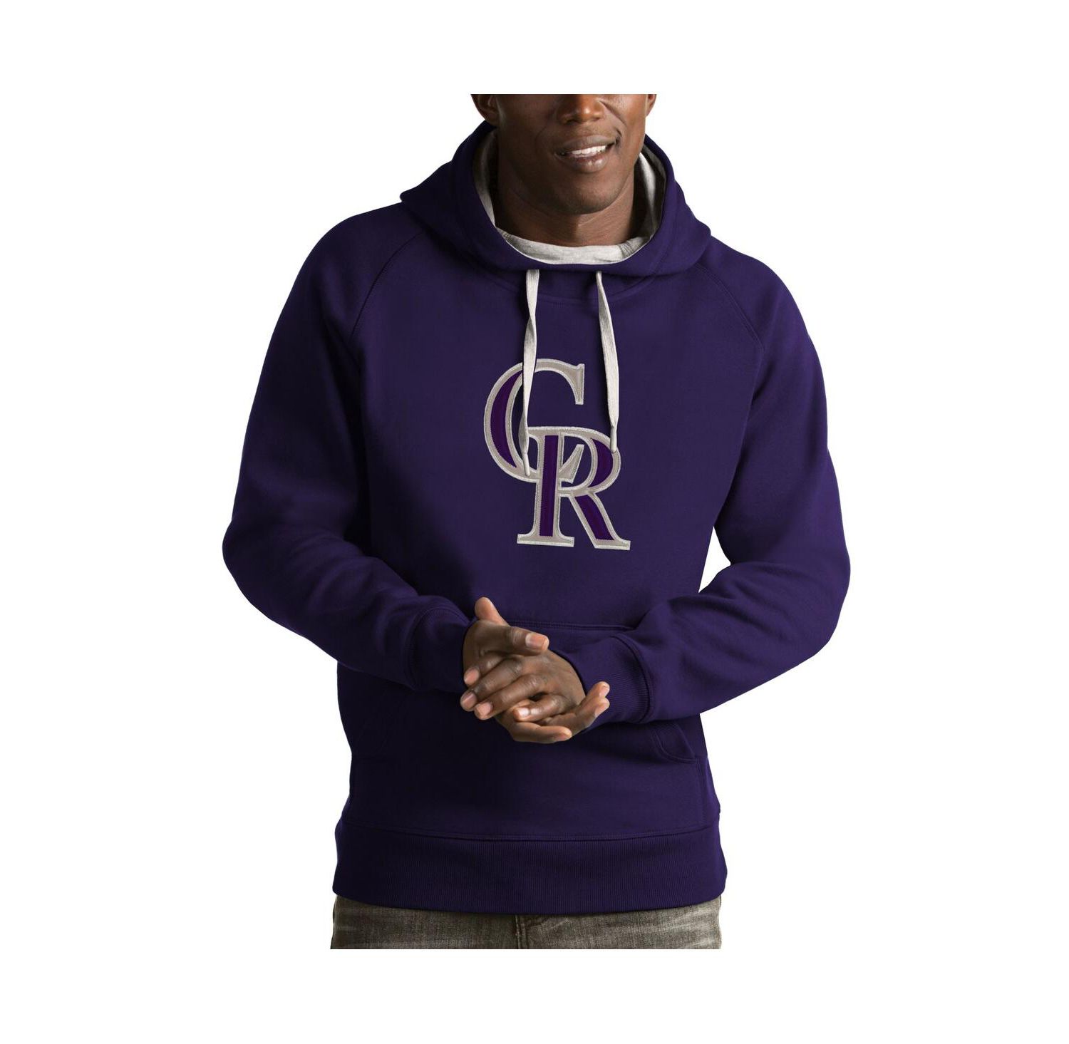 Men's Purple Colorado Rockies Victory Pullover Hoodie