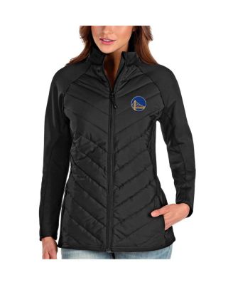 Antigua - Women's Black Golden State Warriors Altitude Full-Zip Jacket