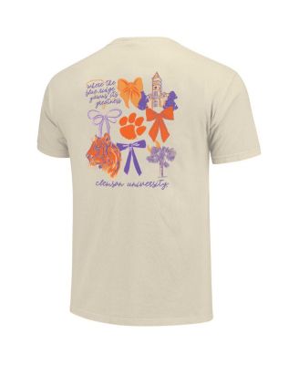 Women's Natural Clemson Tigers Coquette T-Shirt