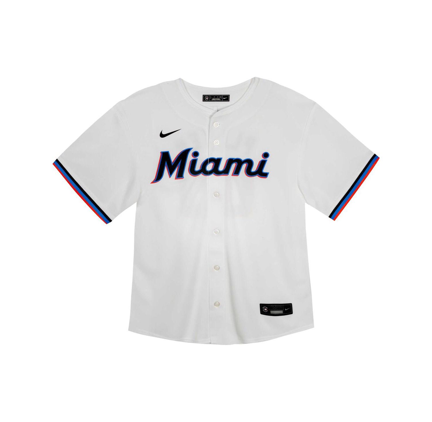 Big Boys and Girls White Miami Marlins Home Game Jersey