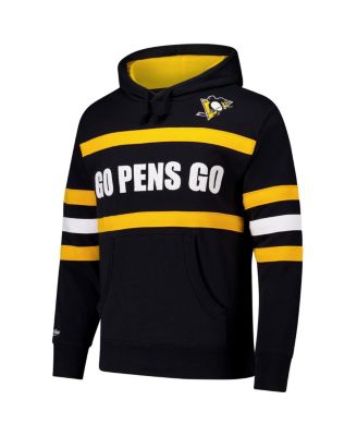 Men's Black Pittsburgh Penguins Head Coach Slogan Pullover Hoodie