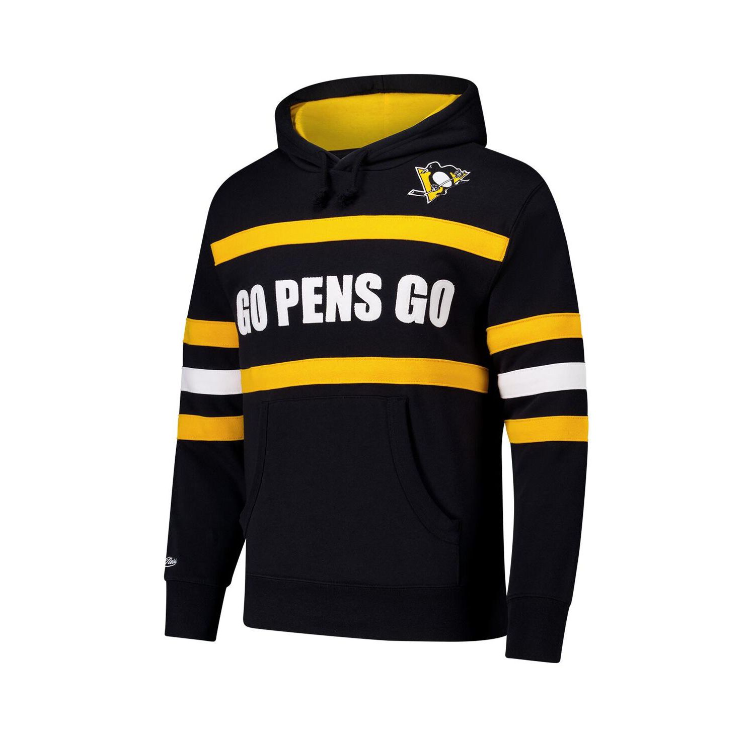 Men's Black Pittsburgh Penguins Head Coach Slogan Pullover Hoodie