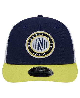 Men's Navy Nashville SC Throwback Trucker Low Profile 9FIFTY Snapback Hat
