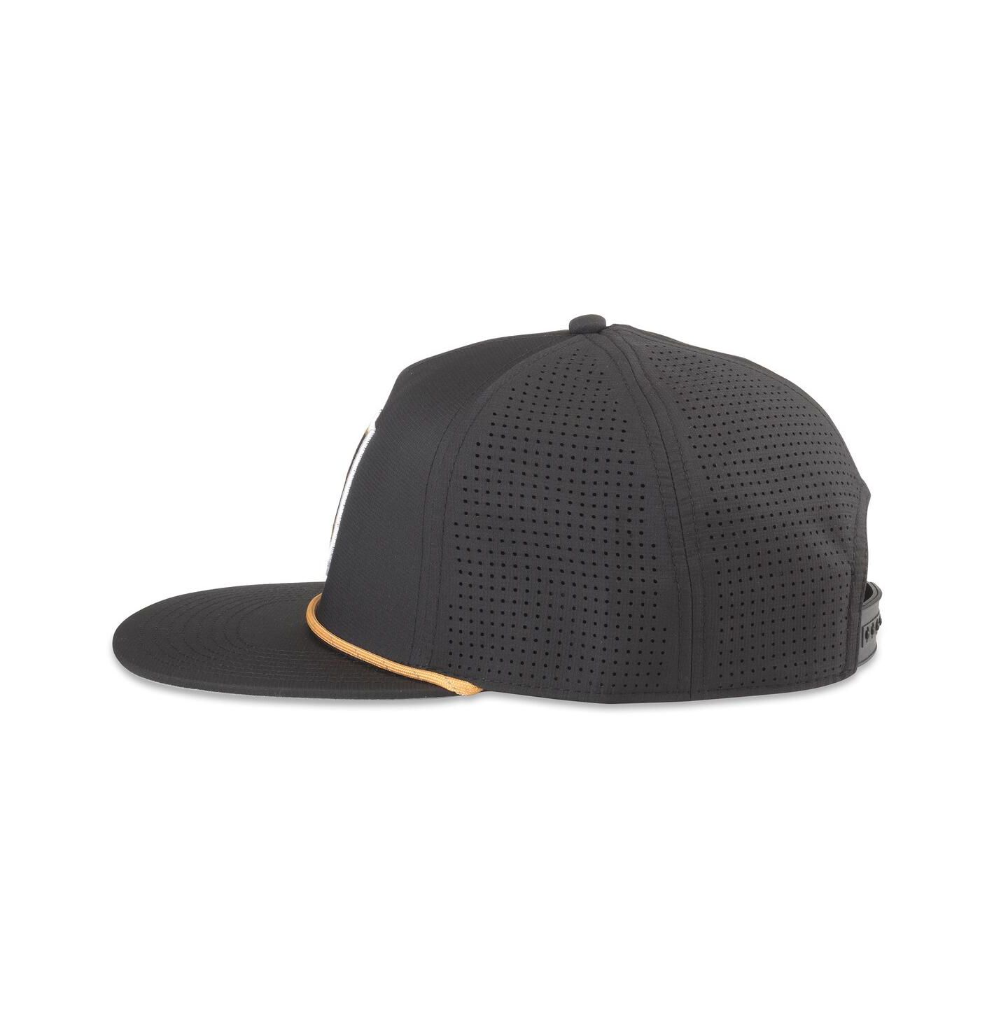 Мужская кепка American Needle Black Vegas Golden Knights Buxton Pro Tech Adjustable Hat — фото 2