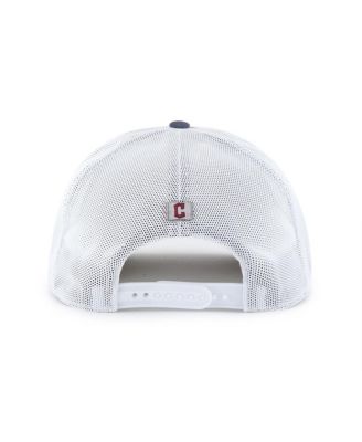 Men's Navy/White Cleveland Guardians Scratch Adjustable Trucker Hat