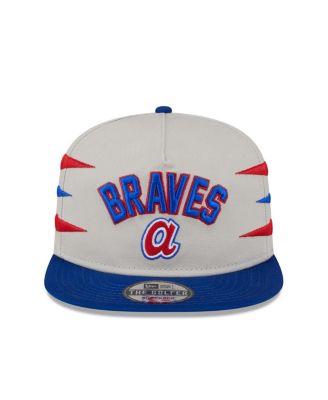 Men's Cream Atlanta Braves Iron Golfer Snapback Hat