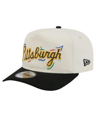 New Era - Men's White Pittsburgh Pirates Team Scribble Golfer Adjustable Hat