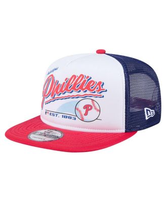 New Era - Big Boys and Girls White Philadelphia Phillies Retro 9FIFTY Snapback Hat