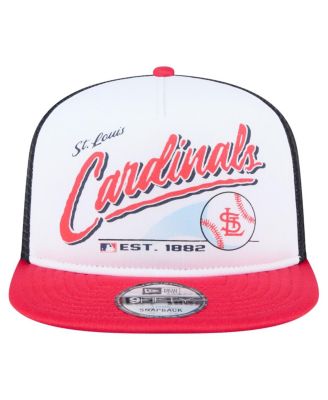 Men's White/Red St. Louis Cardinals Retro Script 9FIFTY Snapback Hat