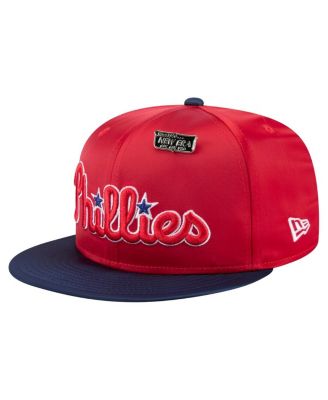 Men's Red/Navy Philadelphia Phillies Satin 59FIFTY Fitted Hat