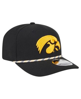 Men's Black Iowa Hawkeyes Game Day Multi-Rope 9SEVENTY Stretch-Snap Hat