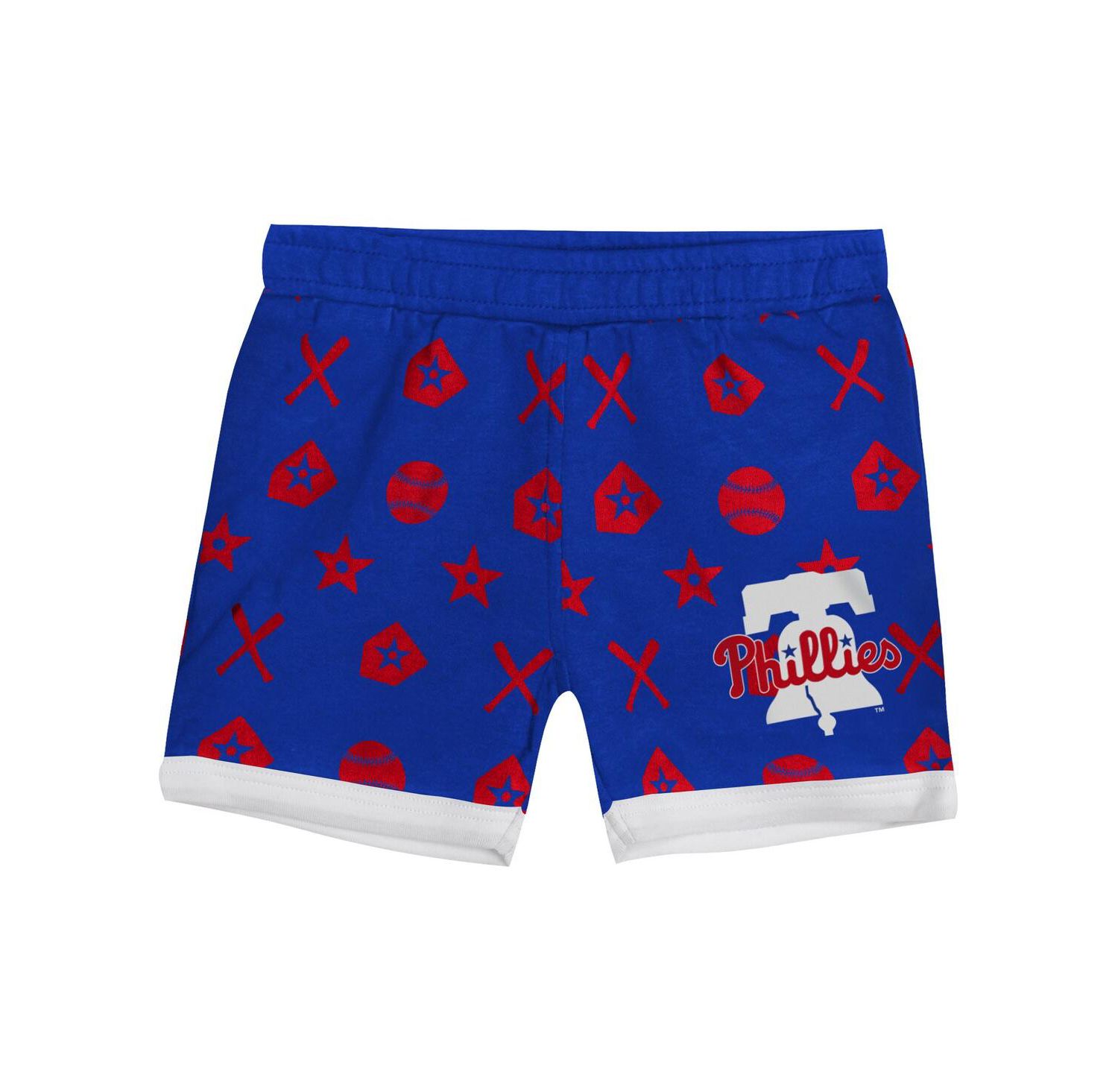 Baby Boys and Girls 2-Piece Blue Philadelphia Phillies On Deck Diaper Cover Set