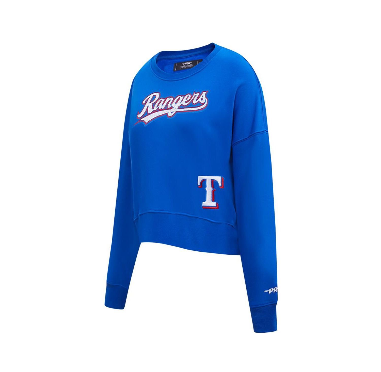 Women's Royal Texas Rangers Game Day Classics Crewneck Pullover Sweatshirt