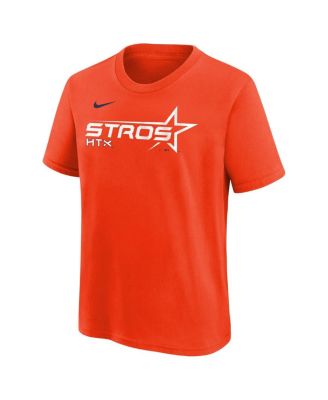 Big Boys and Girls Orange Houston Astros 2025 City Connect Wordmark T-Shirt