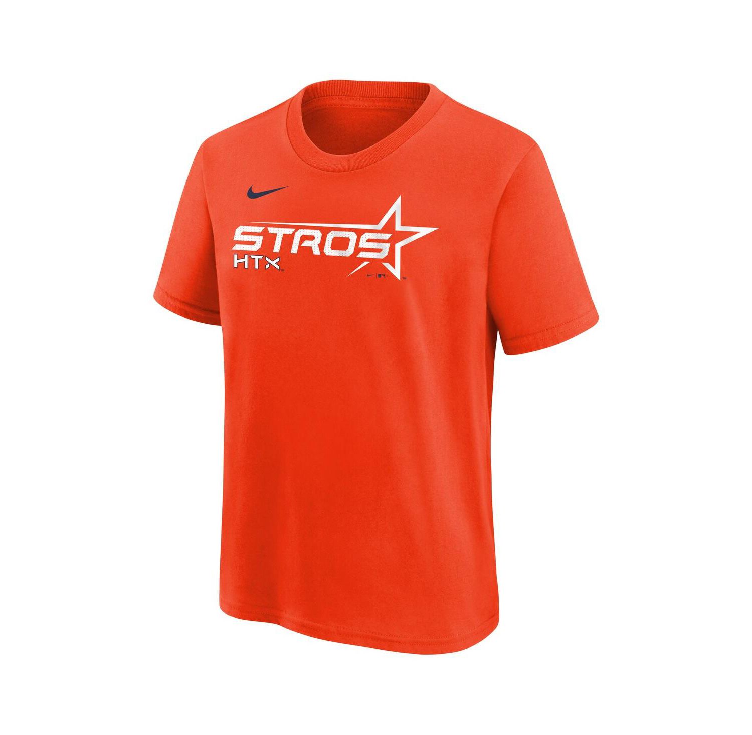 Big Boys and Girls Orange Houston Astros 2025 City Connect Wordmark T-Shirt